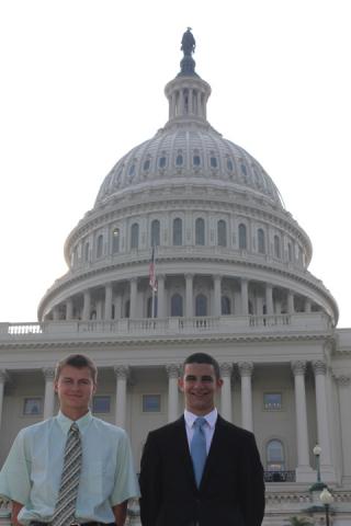 Article Thumbnail. Left to Right: Parker Oltogge of Shellsburg, and Dalton Schmit of Jesup